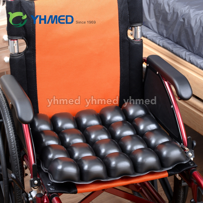 Coussin de siège d'air gonflable à une seule couche anti-escarres pour fauteuil roulant